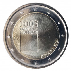 2-Euro-Gedenkmünze Slowenien Universität von Ljubljana Jahr 2019 Unzirkuliert UNZ | Sammlermünzen - Alotcoins