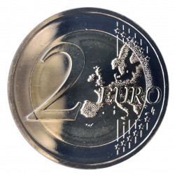 Moneda 2 Euros Letonia Centenario República Año 2021 Sin circular SC | Monedas de colección - Alotcoins