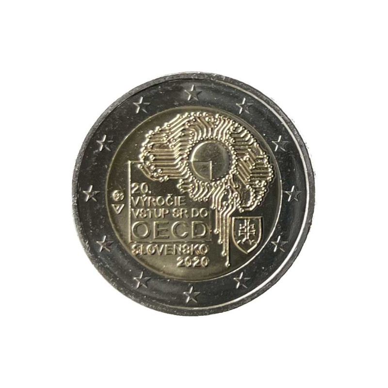 Moneda 2 Euros Eslovaquia OECD Año 2020 Sin circular SC | Tienda Numismática España - Alotcoins