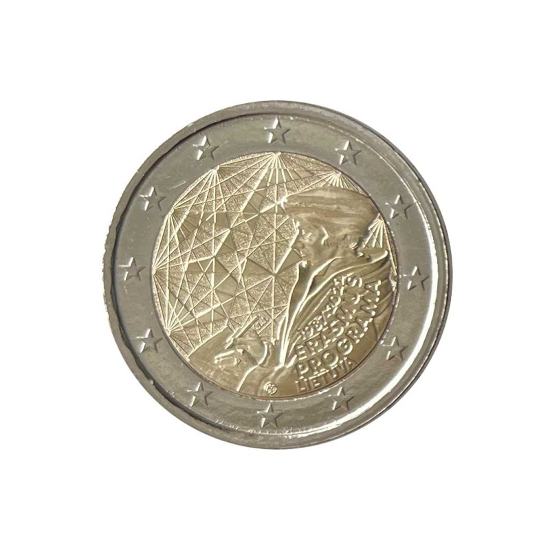 2-Euro-Gedenkmünze Litauen Erasmus-Programm Jahr 2022 Unzirkuliert UNZ | Sammlermünzen - Alotcoins