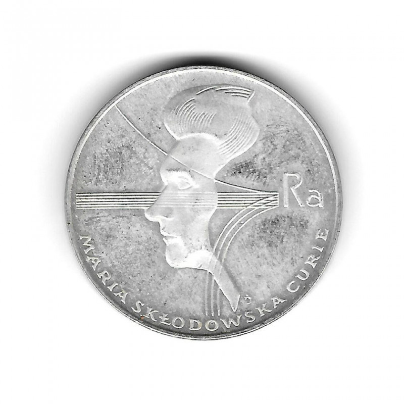 Münze Polen Jahr 1974 100 Złote Marie Curie Silber Proof PP