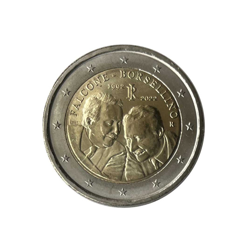 Moneda 2 Euros Italia Falcone Borsellino Año 2022 Sin circular SC | Monedas de colección - Alotcoins