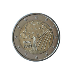Coin 2 Euro Malta Nature and Environment Year 2019 Uncirculated UNC | Collector coins - Alotcoins