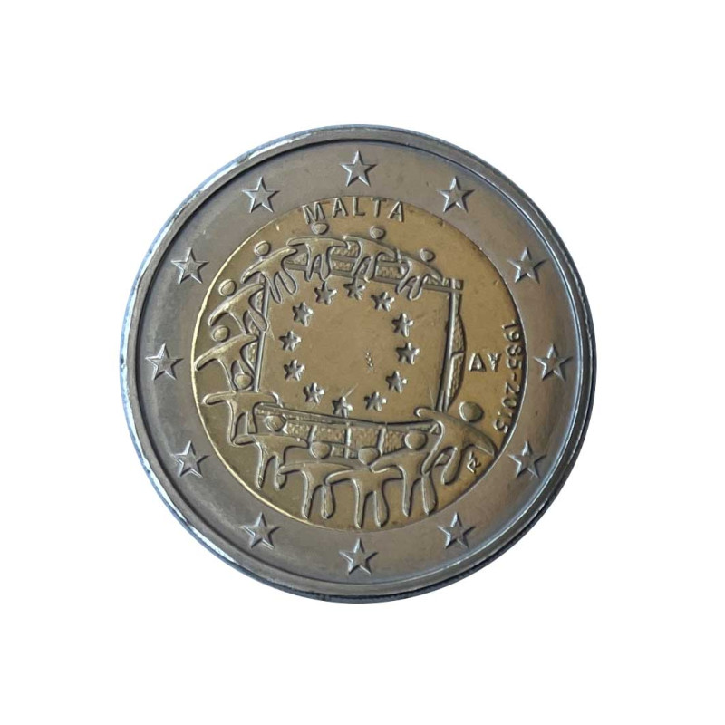 Coin 2 Euro Malta Flag European Union Year 2015 Uncirculated UNC | Numismatic Shop - Alotcoins