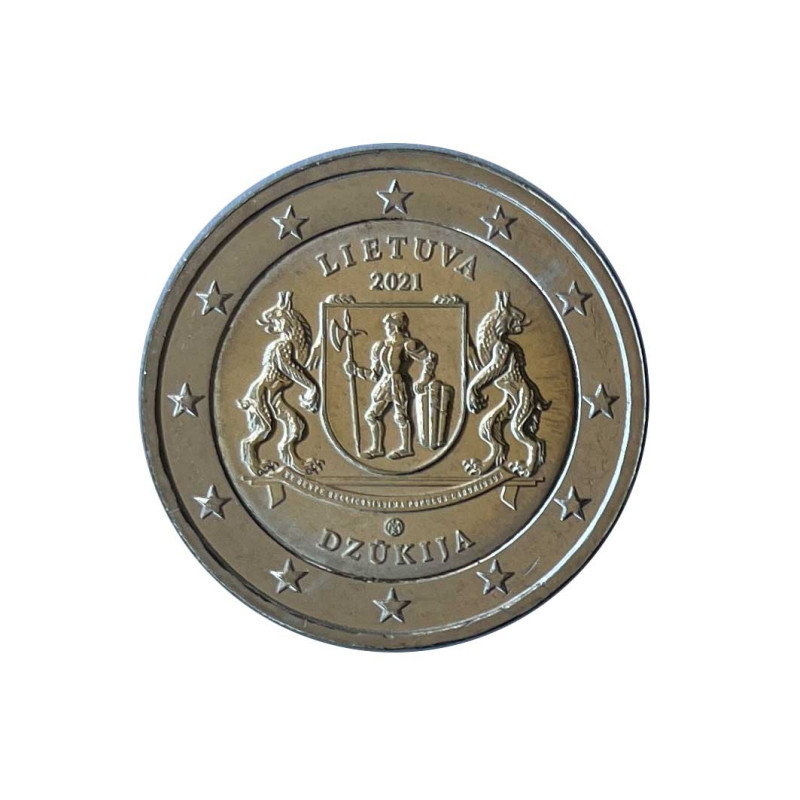 2 Euro Coin Lithuania Dzūkija National Park Year 2021 Uncirculated UNC | Collectible Coins - Alotcoins