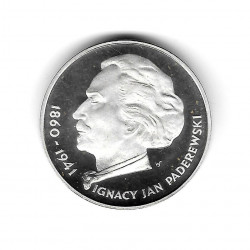 Münze Polen Jahr 1975 100 Złote Paderewski Silber Proof PP