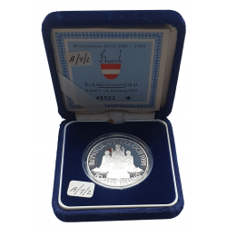 Münze 100 Schilling Austria Rudolf I Jahr 1991 - ALOTCOINS
