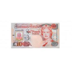 Banknote Gibraltar Year 1995 10 Pound Uncirculated UNC