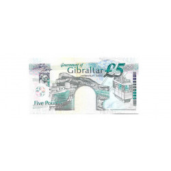 Banknote Gibraltar Jahr 2000 5 Pfund Unzirkuliert UNC