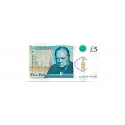 Banknote England 5 Pfund Unzirkuliert UNC