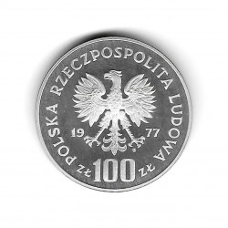 Coin Poland Year 1977 100 Zloty Krakau Silver Proof PP