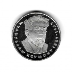 Münze Polen Jahr 1977 100 Złote Reymont Silber Proof PP