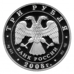 Münze Russland 2008 3 Rubel Oly Peking Synchronschwimmen Silber Proof PP