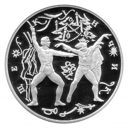 Moneda Plata 3 Rublos Rusia Cascanueces Ballet Ruso Año 1996 Proof | Tienda Numismática - Alotcoins