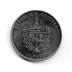 Coin Cuba 1 Peso Year 2007 Tawny Vulture