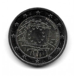 Münze Portugal 2 Euro Jahr 2015 Europaflagge