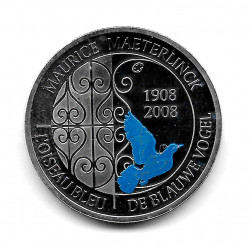 Coin Belgium 10 Euros Year 2008 The Blue Bird Silver Proof