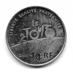 Münze Frankreich 1/4 Euro Jahr 2003 Tour durch Frankreich Silber