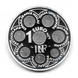Moneda Francia 1,5 Euros Año 2002 Series Europeas Plata Proof
