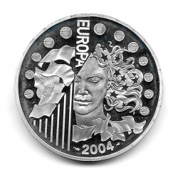 Moneda Francia 1,5 Euros Año 2004 Ampliación Unión Europea Plata Proof