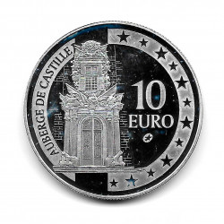 Moneda Malta 10 Euros Año 2008 Posada de Castilla Plata Proof