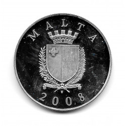 Moneda Malta 10 Euros Año 2008 Posada de Castilla Plata Proof