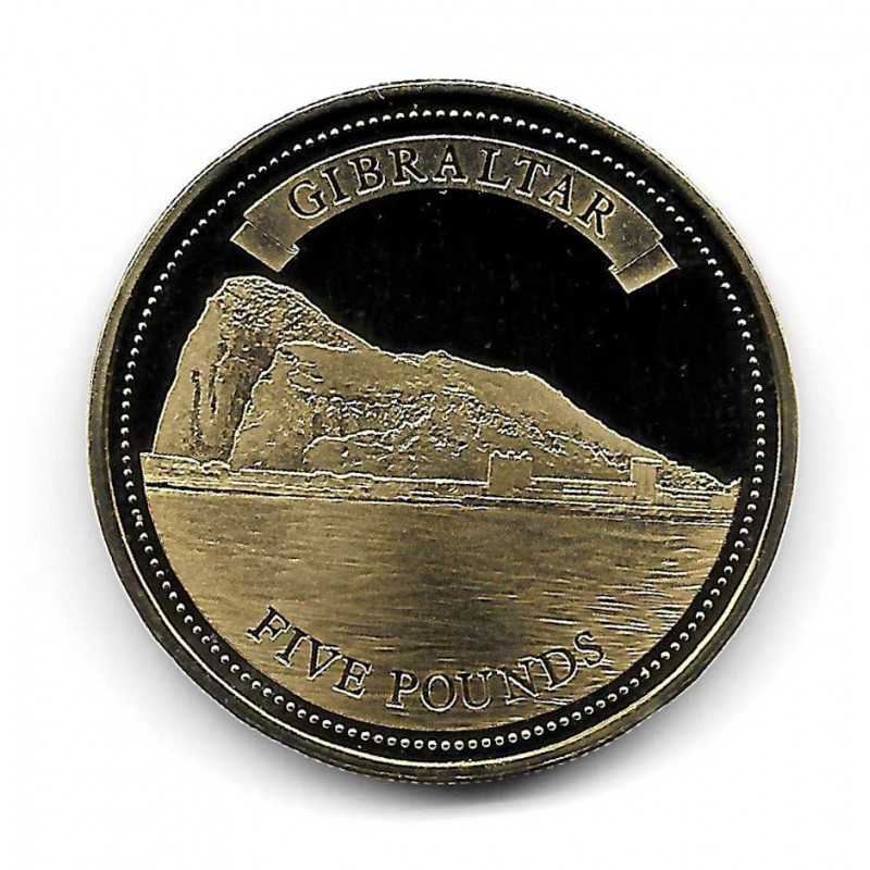 Münze Gibraltar Jahr 2011 5 Pfund Felsen