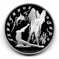 Münze 3 Rubel Russland Jahr 1997 Rothbart und Prinz Siegfried Silber Proof PP