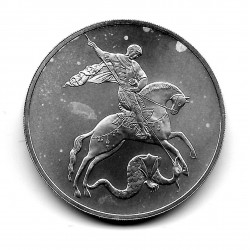 Münze 3 Rubel Russland Jahr 2009 Heiliger Georg Silber Proof PP